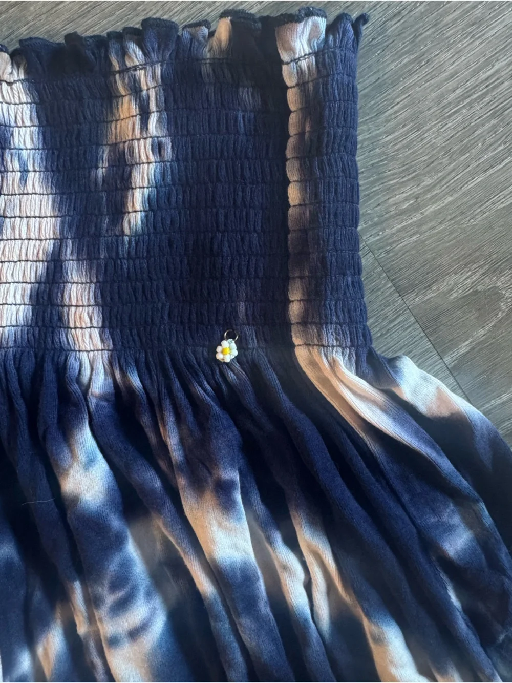 Tie-Dye Smocked Waist Boho Shorts
